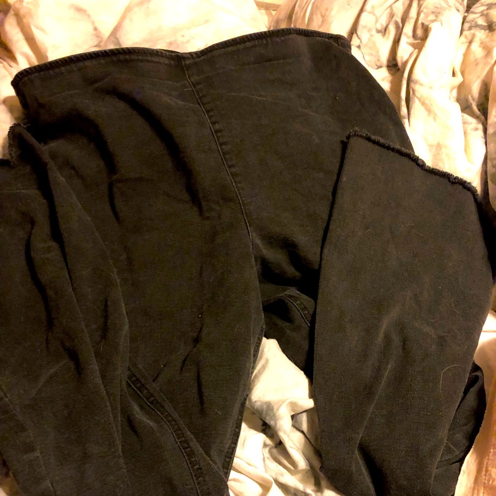 Pull-on flared jeans